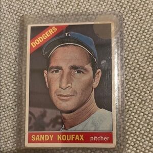 Dodgers Sandy Koufax Pitcher Card